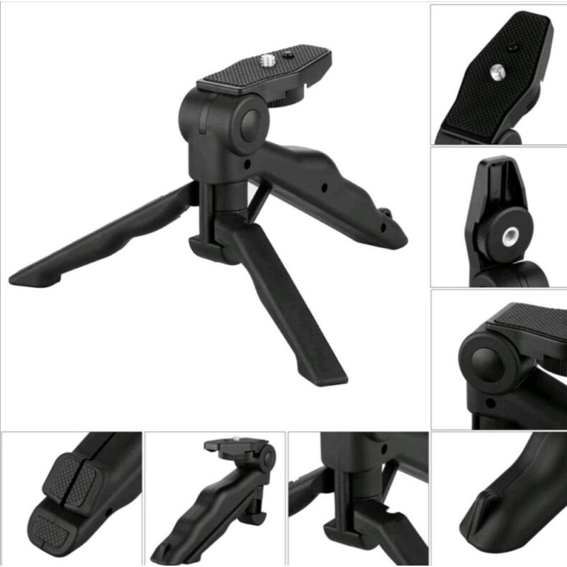 Portable Mini Holder Folding tripod 2in1 SMARTPHONE GoPro Kaki 3 (PsS)