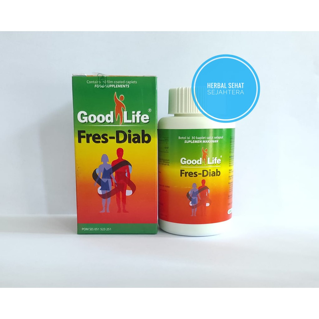 FRES DIAB Good life Fres Diab Fresdiab Fresh diab Freshdiab Perbotol isi 30 biji