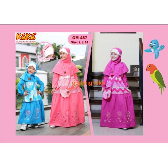 KEKE GM 487 GAMIS ANAK PEREMPUAN KEKE BUSANA MUSLIM