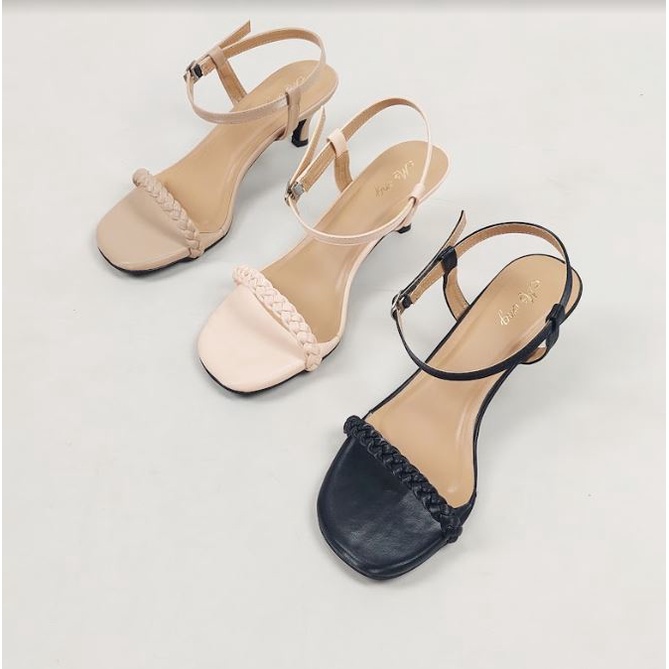 BBS MSW 04 Sandal High Heels Wanita Tali Kepang Angkle Strap Import Murah