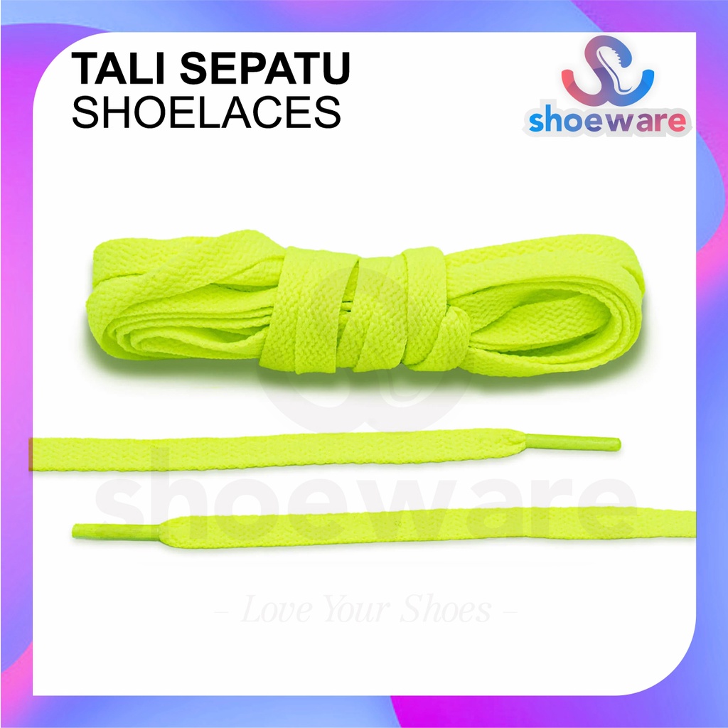 Tali sepatu /shoe laces sneakers gepeng pipih SEPASANG