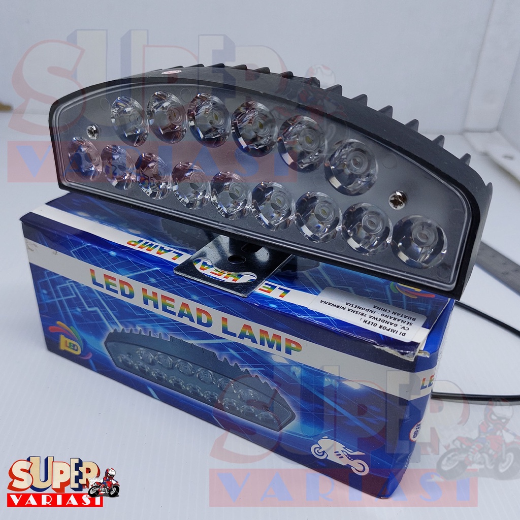 PROMO LAMPU TEMBAK LAMPU SOROT 15 MATA LED MULTI MODE KEDIP DIAM