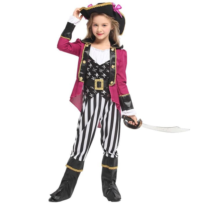 PIRATE GIRL costume cosplay haloween kostum anak bajak laut perempuan3