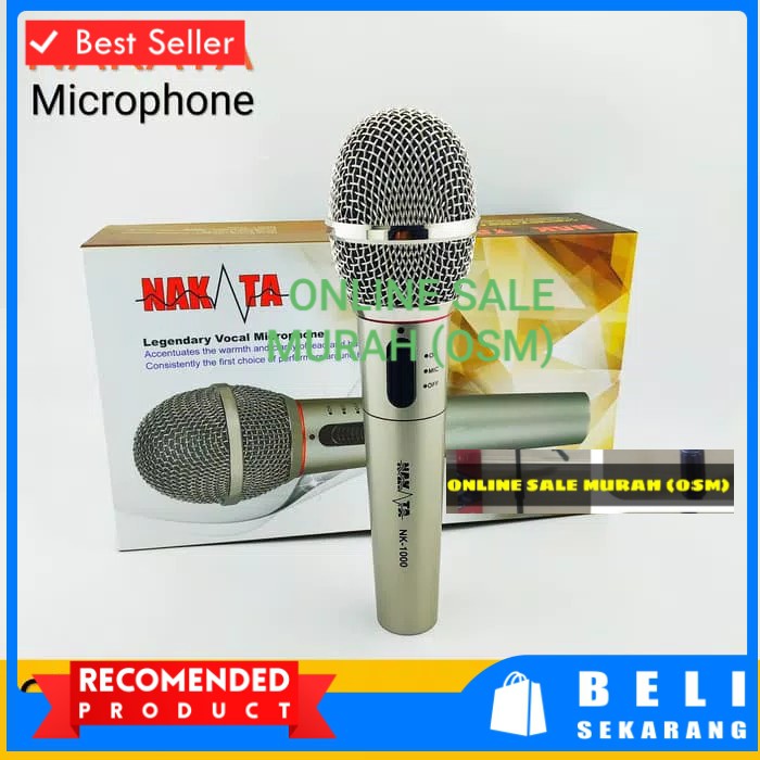 Nakata original Mic Wireless kabel Single mik wireles cable pro karaoke mikrophone microphone audio sound vokal vocal professional panggung dj studio asli  Bahan BESI METAL  BISA DIGUNAKAN KE SEGALA ALAT AUDIO single  Bisa Wireless 15-30 METER Bisa Kabel