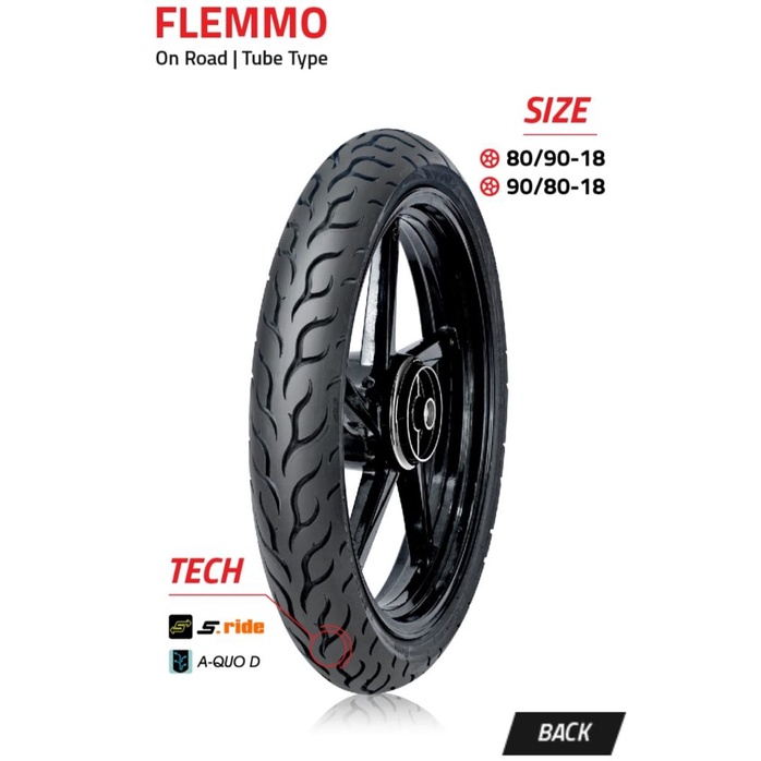 BAN FDR FLEMMO 80/90-18 TUBETYPE RING 18