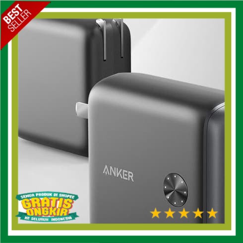 [ BISA COD] Anker powercare fusion power delivery battery and charger 10000 - Hitam