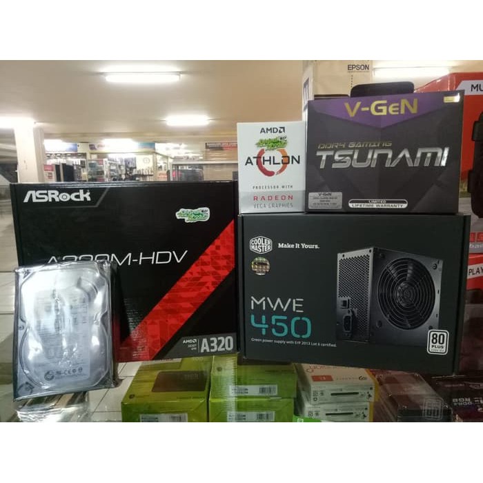 NR Paket AMD Athlon 200GE A320MHDV ASrock