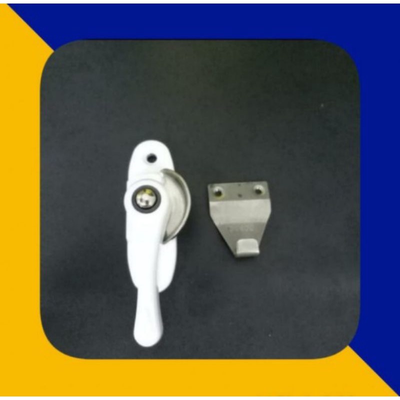 Rambuncis/Grendel jendela/kunci jendela/slot jendela alumunium geser/sliding putih RB-2217