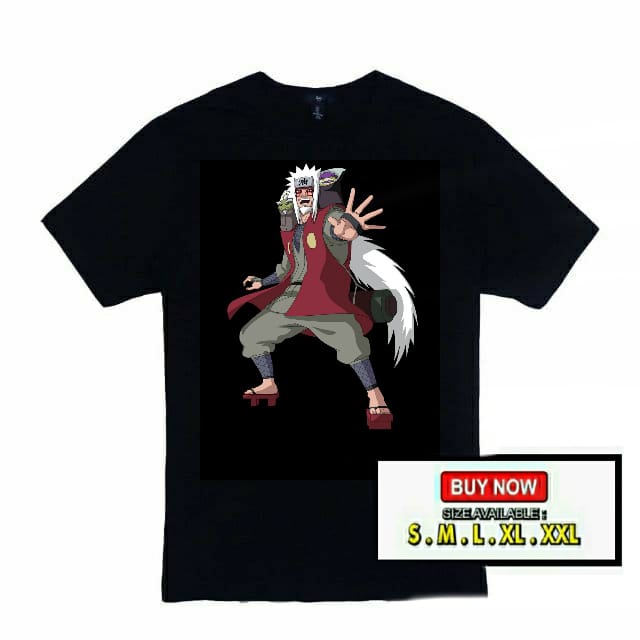 T-SHIRT KAOS JIRAIYA SENSEI NARUTO