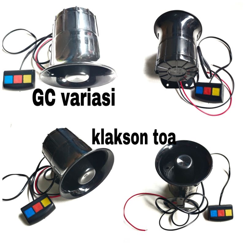 KLAKSON TOA/KLAKSON TOA 3TOMBOL 3SUARA/KLAKSON MOTOR TOA/KLAKSON TOA UNIVERSAL BISA SEMUA MOTOR