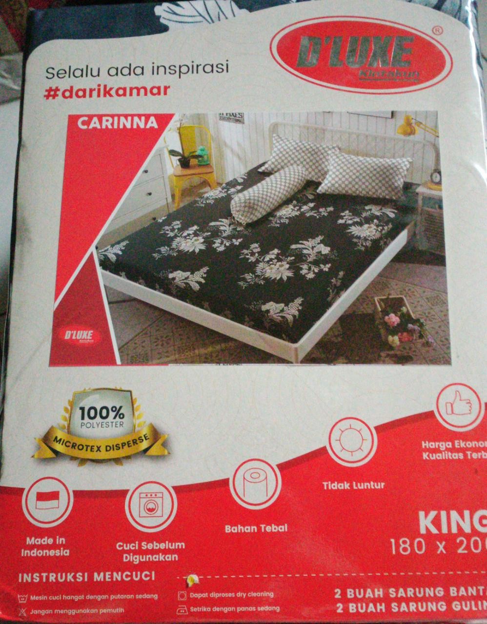 Ls Sprei Kintakun D Luxe 180x200 (6 Kaki) Motif Isaac