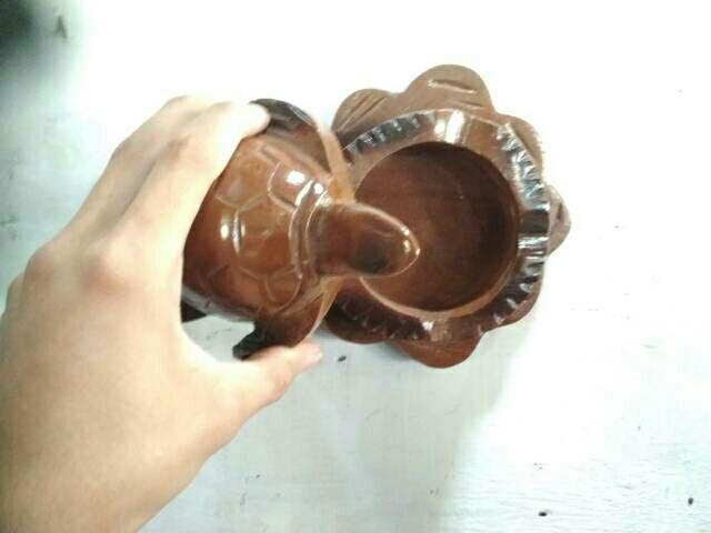 Asbak Kura-kura Kayu Jati