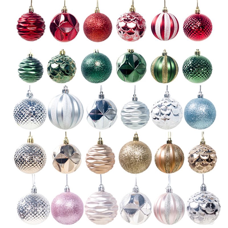 12pcs/Box Christmas Tree Pendant Decoration 5.5cm Hanging Ball Wedding Party Xmas New Year Decor