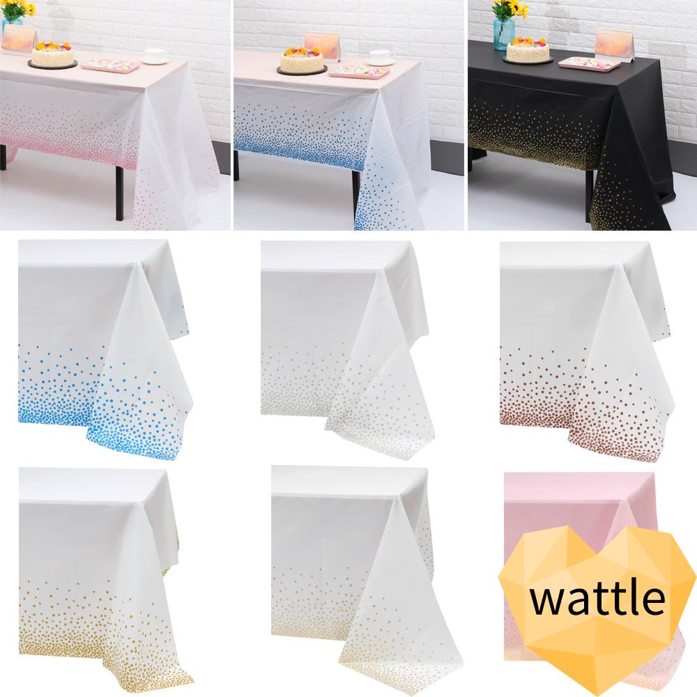 Wattle New Desk Cloth Roll Bronzing Dots Tableclot Disposable Table Cover Tableware Wedding Event Plastic Birthday Catering Home Decoration Multicolor Shopee Indonesia