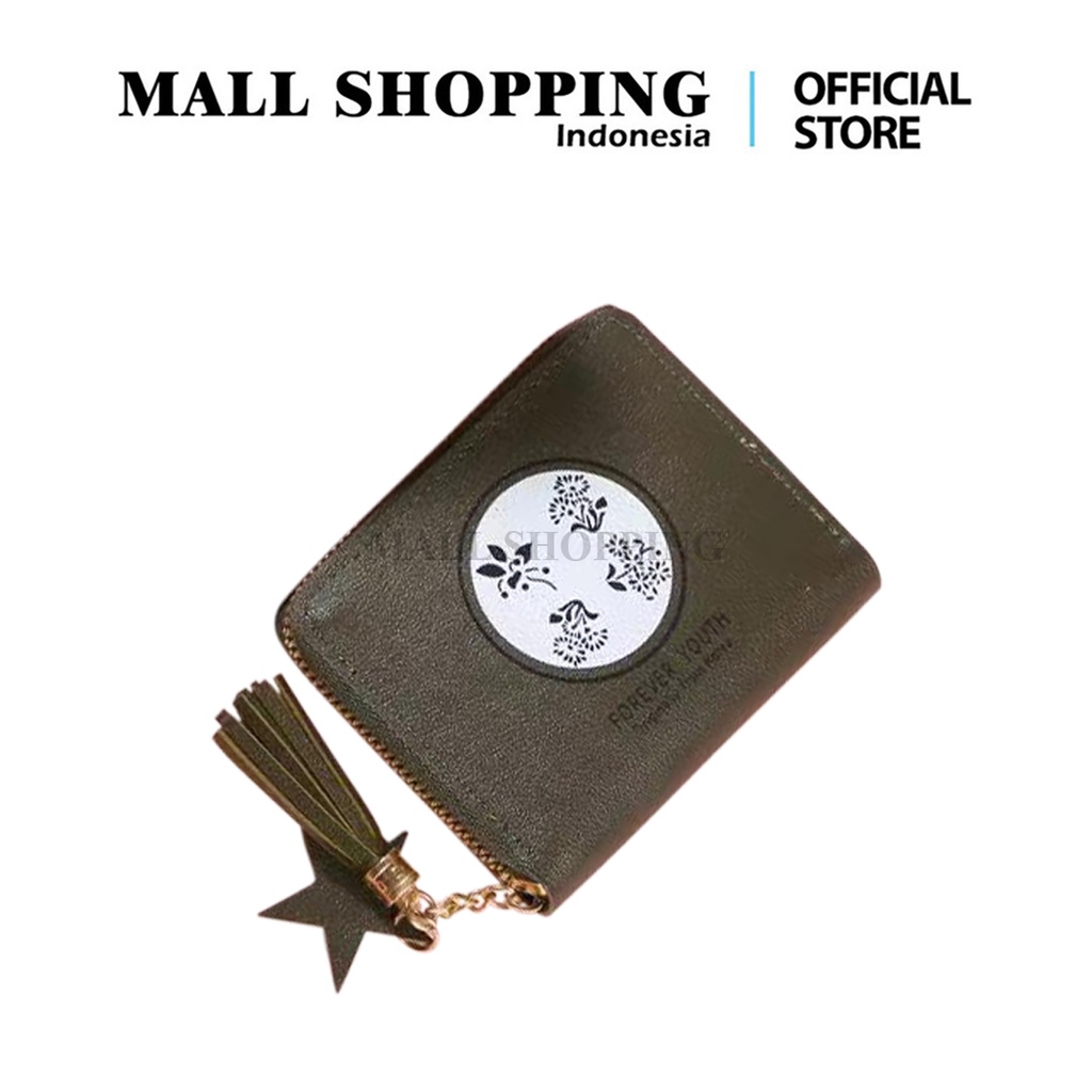 (COD) Dompet Mini Resteting Wanita Dompet Koin/Uang Kertas MALL SHOPPING