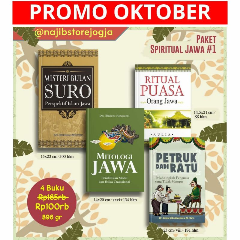 Paket Spiritual Jawa #1 Mitologi Jawa, Ritual Puasa Orang Jawa, Petruk Dadi Ratu, Misteri Bulan Suro