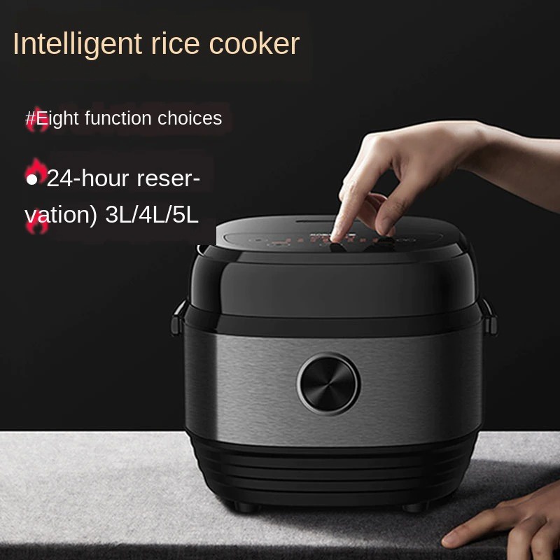 JIASHI Rice Cooker Mini Multi-Function Cooker 1.2L - JSD-999 - Black