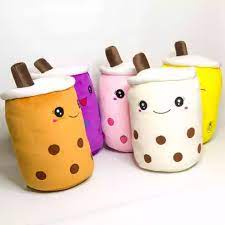 GERAIFATIN!!! Boneka Boba 2 Pilihan Non Led / Led / Bantal Gentong Lucu Milk Tea Plush Ukuran L Random