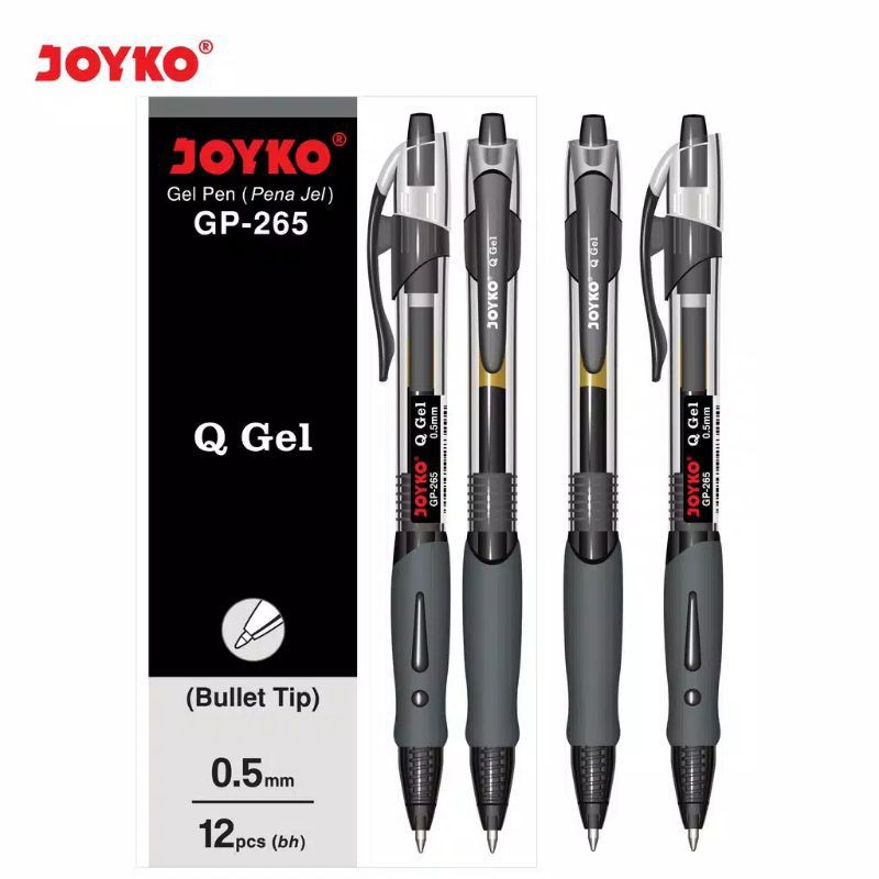 

Pen Joyko Cetek Q Gel Gp-265 0.5mm Isi 12PCS
