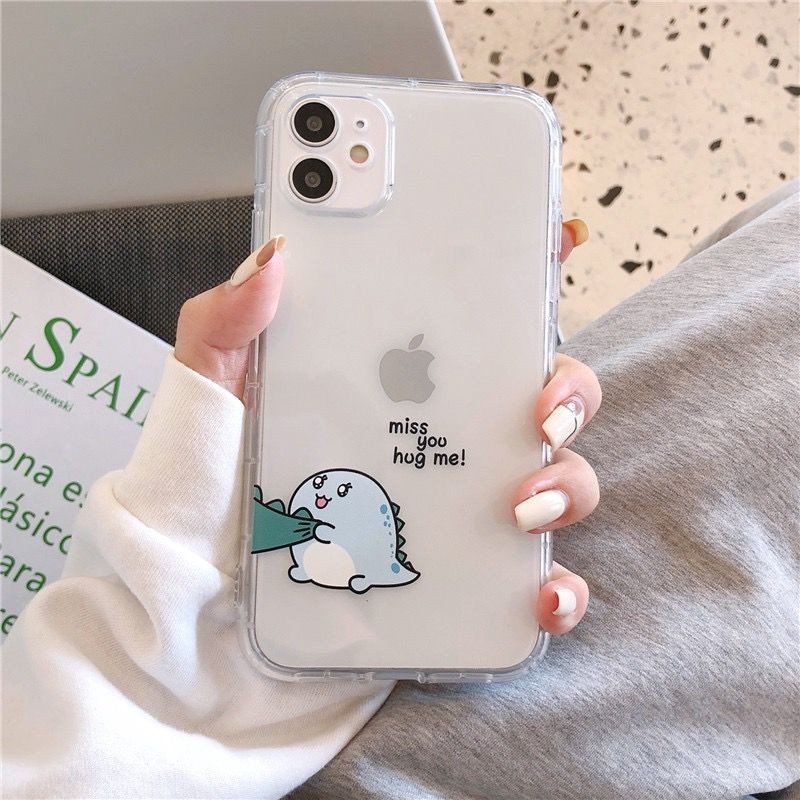 Dino Couple printing anticrack case infinix hot 11 play 11s note 11 pro smart 6 12i