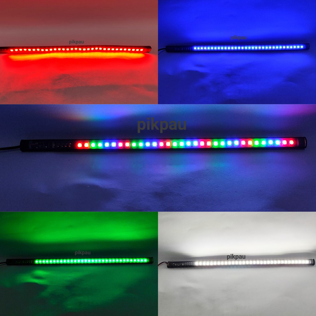 Lampu Strip LED Fleksibel 32cm Banyak Mode Welcome