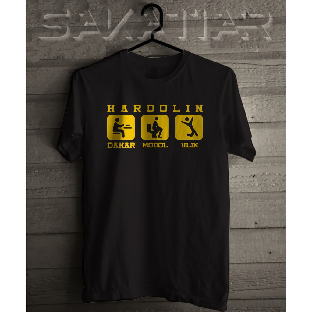KAOS BAJU KATA UNIK BAHASA SUNDA HARDOLIN - DAHAR MODOL ULIN