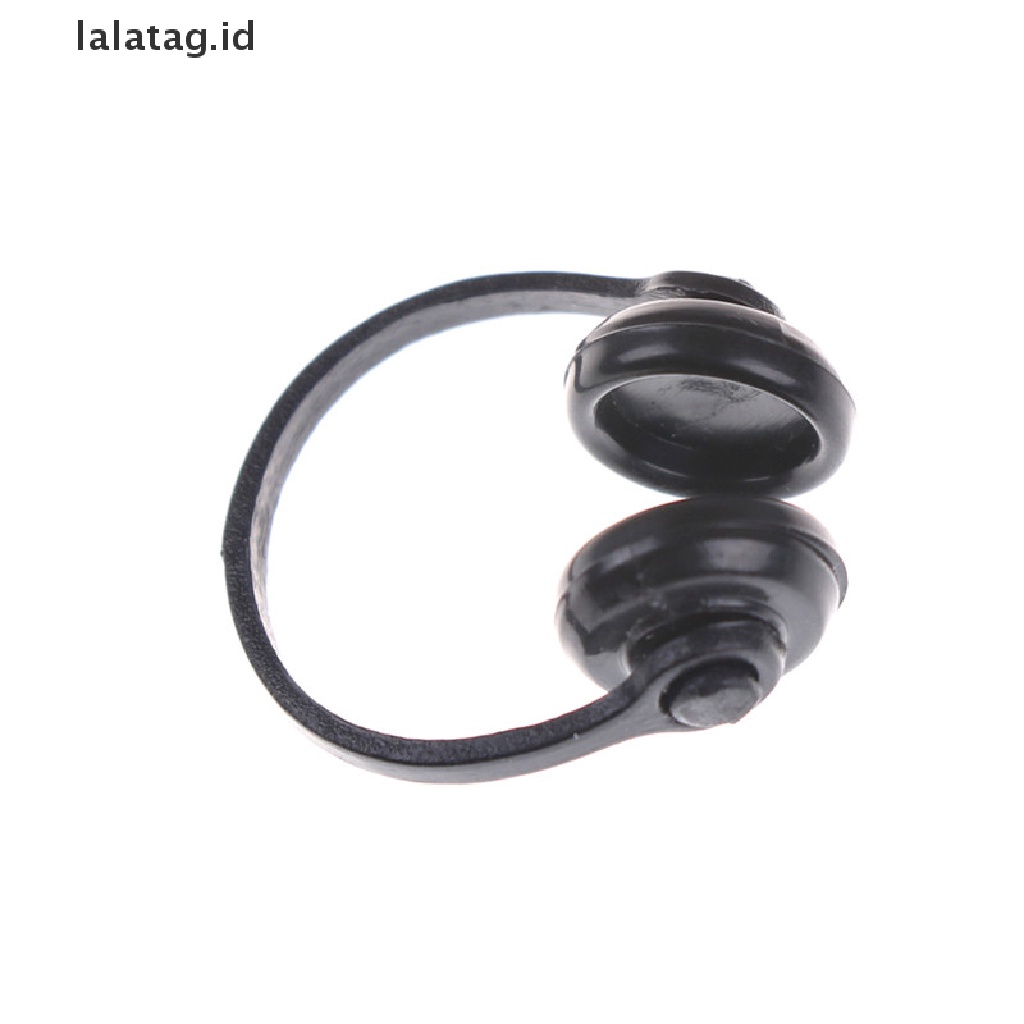 (Flyag) Miniatur Headphone / Earphone Warna Hitam Untuk Aksesoris Rumah Boneka Skala 1 / 12 (ID)