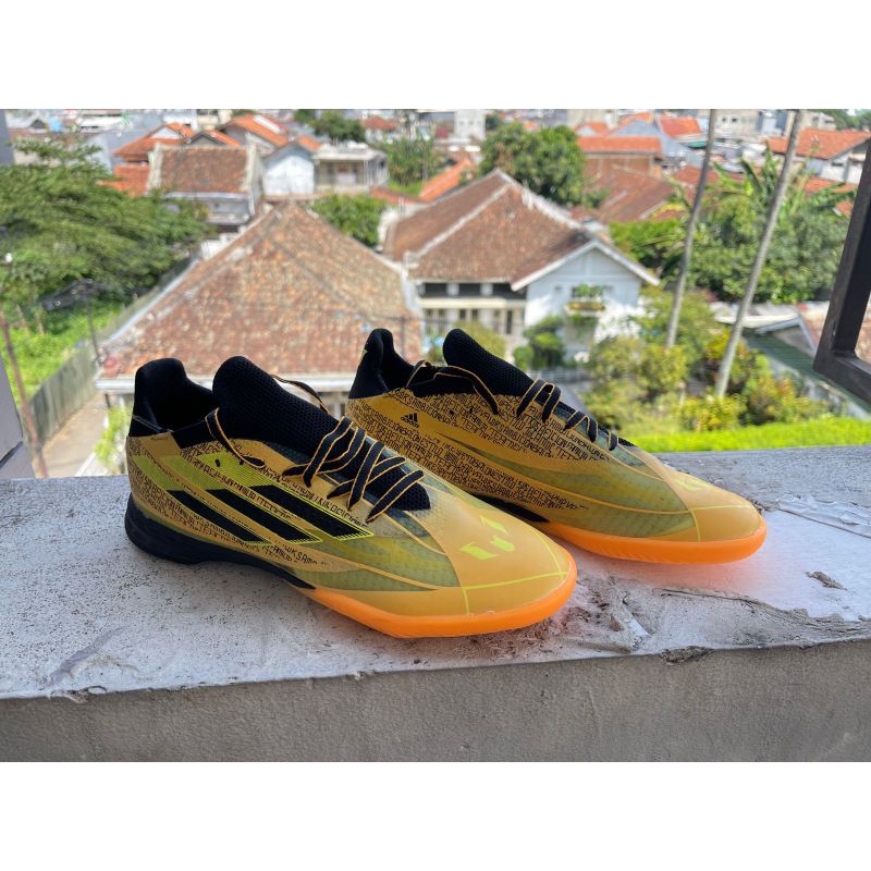 Sepatu Futsal Adidas X Speedflow.1 Solar Gold IC