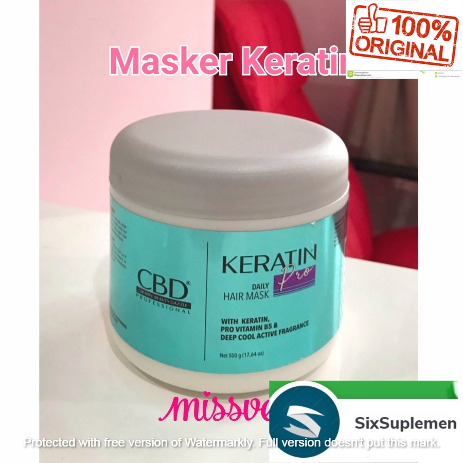 MASKER KERATIN CBD Hair mask Perawatan Keratin 500gr