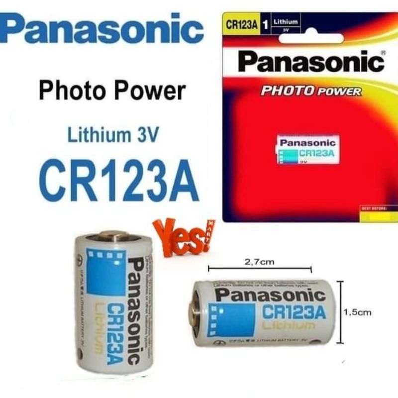 Panasonic CR123 / CR123A Lithium Baterai Kamera Polaroid / Camera Instax