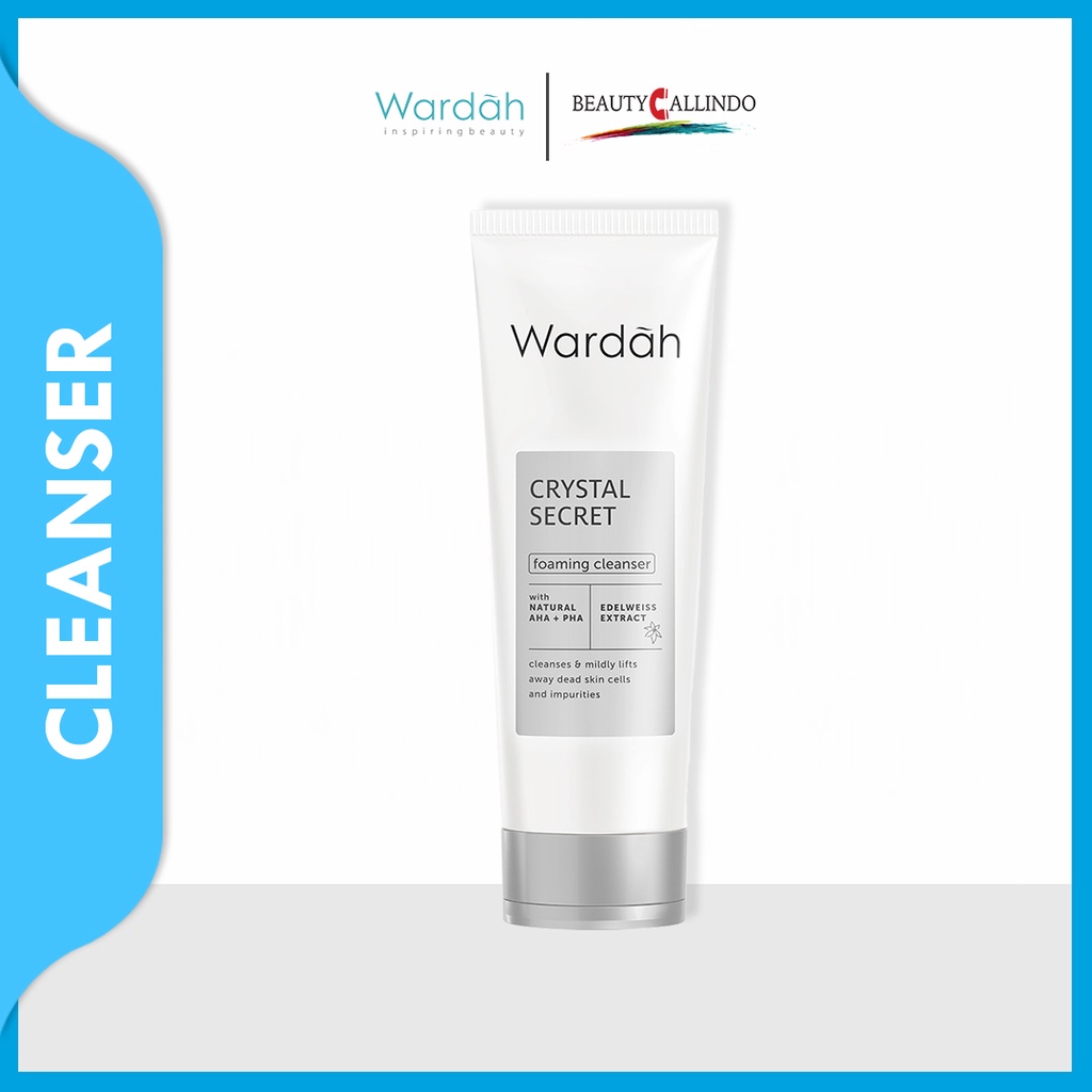 Wardah Crystal Secret Foaming Cleanser with natural AHA PHA (100ml)