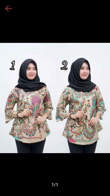 Atasan Batik Wanita Kantoran