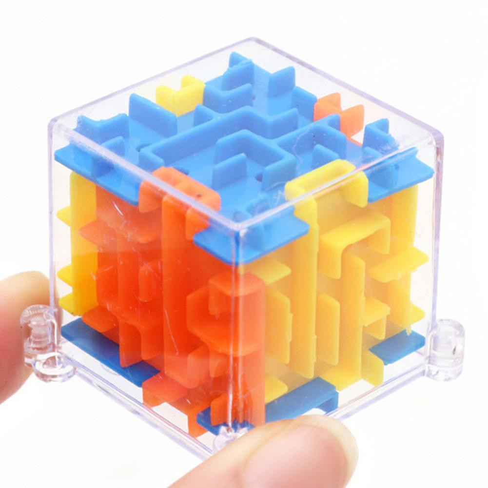 3D Maze Magic Cube Toy Labyrinth Rolling Puzzle Game Kid Educational Toys