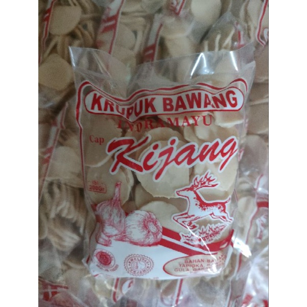 

Kerupuk Bawang Putih Cap Kijang Indramayu 200gram