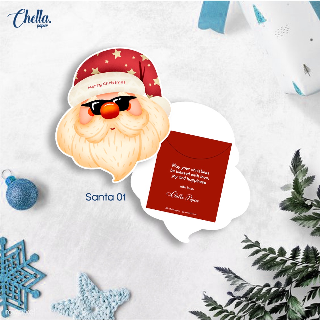 

SANTA SERIES - POP HEAD ANGPAO - CUSTOM BISA TULIS NAMA (ISI 6 PCS)