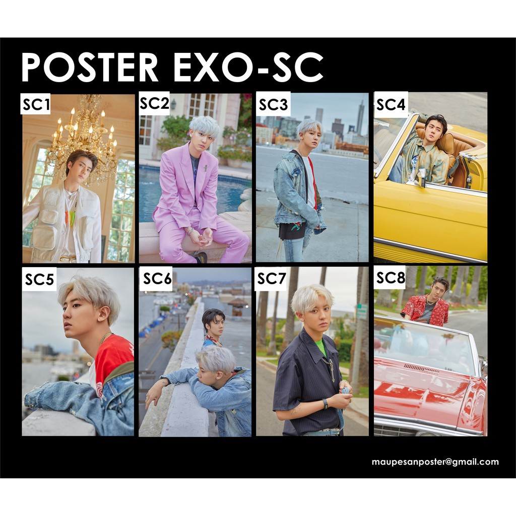 Poster EXO- SC Sehun Chanyeol KPOP