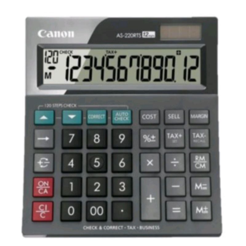 

CANON AS 220RTS ~Calculator Kalkulator Desktop/Meja 12 Digit