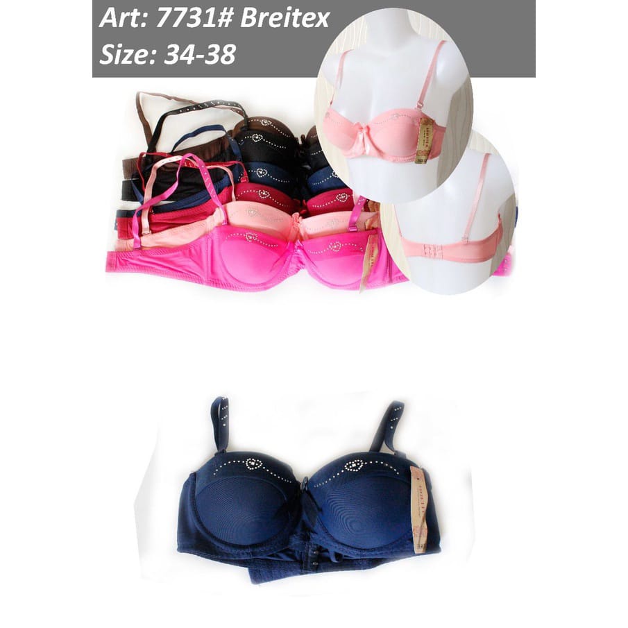 Bra Kawat Fashion / Bra Busa Tebal / Mute Breitex / 596