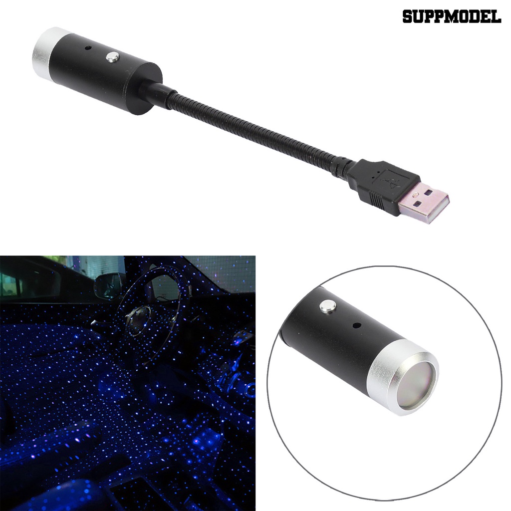 Suppmodel Lampu Proyeksi Bintang Mini Tenaga USB Dengan Kontrol Suara Untuk Mobil