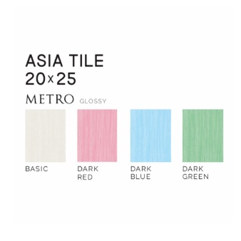 METRO GLOSSY UK.20X25 DINDING LANTAI KERAMIK ASIA TILE