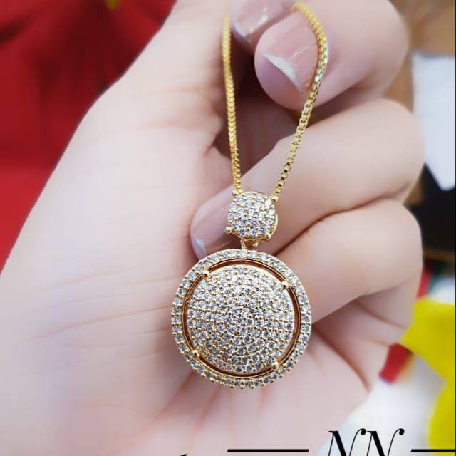 Xuping kalung full mata  lapis emas 24k 1821