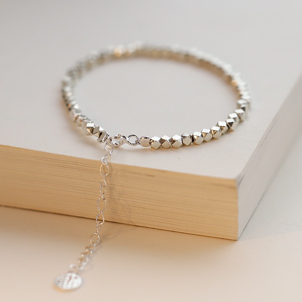 Gelang Silver Shiny Model Simple Untuk Wanita