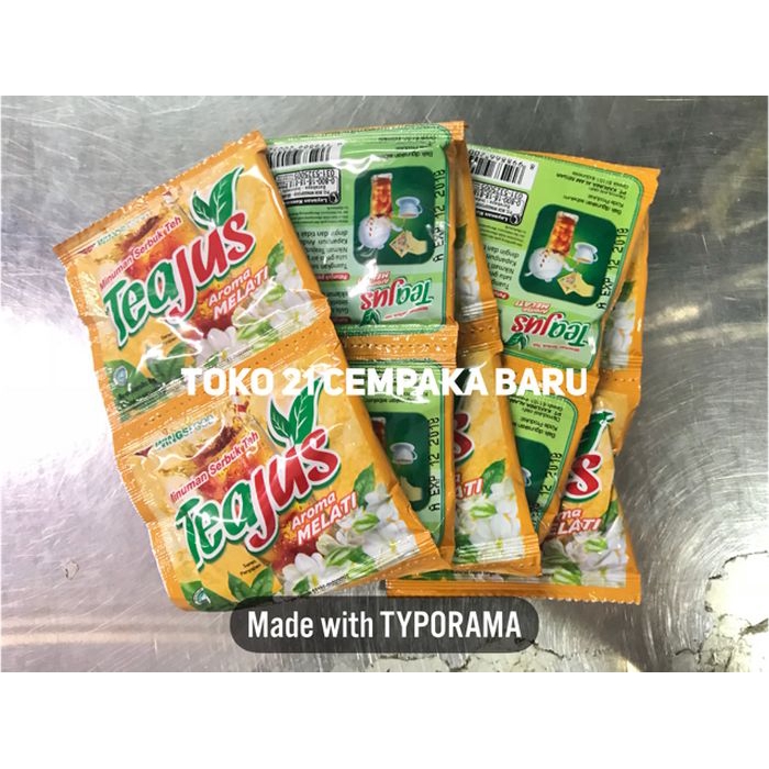 

TeaJus MELATI 1 RENCENG isi 10 SACHET | Minuman Serbuk Teh JASMINE