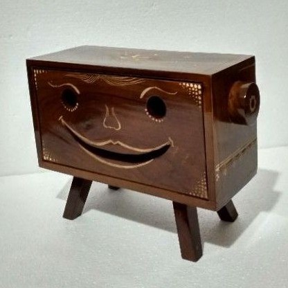 tempat tisu kayu jati smile