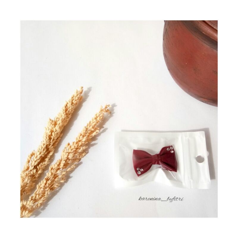 VOL. 1 Bros Pita Kristal imut mini bros dagu bros jilbab-Maroon