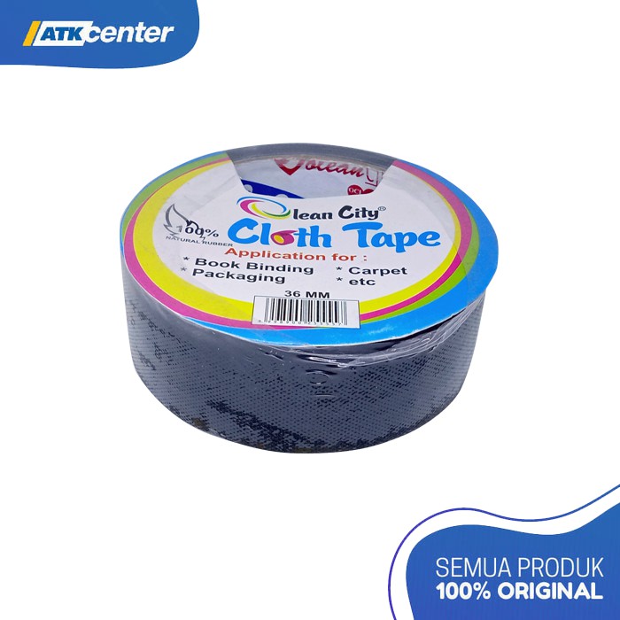 

Cloth Tape / Lakban Kain Olean City 1.5" (36 MM X 10 M) Black
