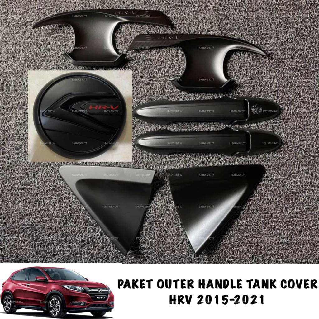 Paket Outer Handle Tank Cover Honda Hrv 2015 2017 2019 2020 2021 Hitam