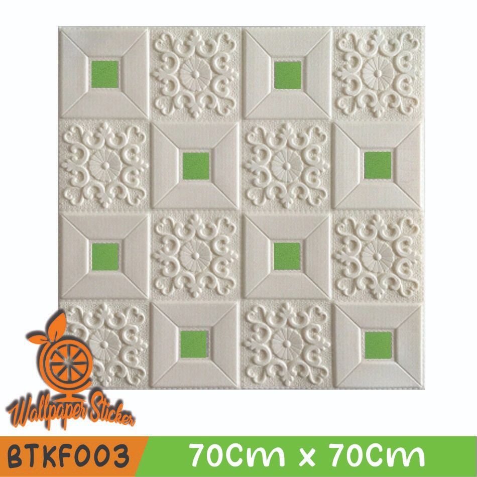 Wallpaper 3D Foam Motif Batik Brickfoam 70cm x 70cm Foam Bata Batik Matte Hight Quality-6