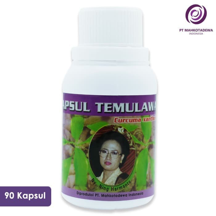 OBAT / JAMU KAPSUL TEMULAWAK 90 HERBAL OBAT JAMU PENCERNAAN MAAG NAFSU MAKAN  AMAN&SEHAT