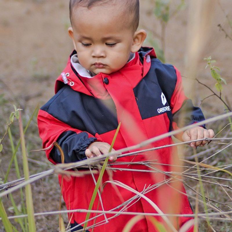 Jaket Gunung Anak Greenforest Waterproof Pria Dan Wanita